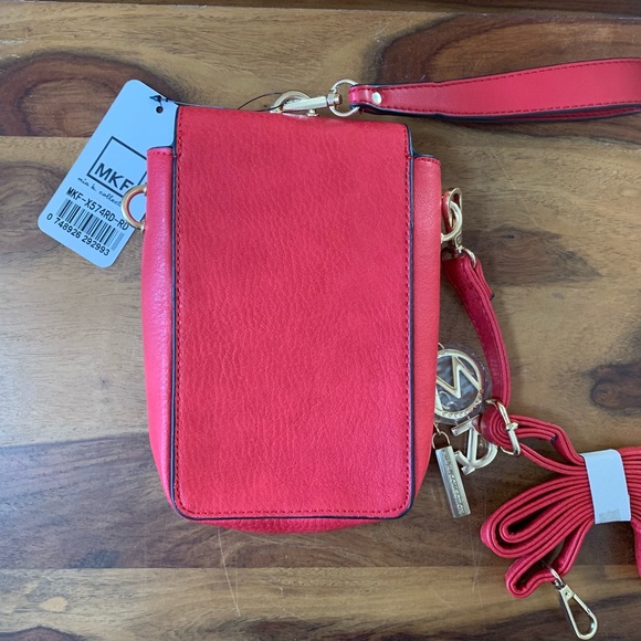 MIA K Collection Red Crossbody/Clutch Bag - Picture 3 of 4